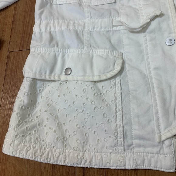Anthropologie Hei Hei Marais Eyelet Anorak  White Jacket - Picture 10 of 14